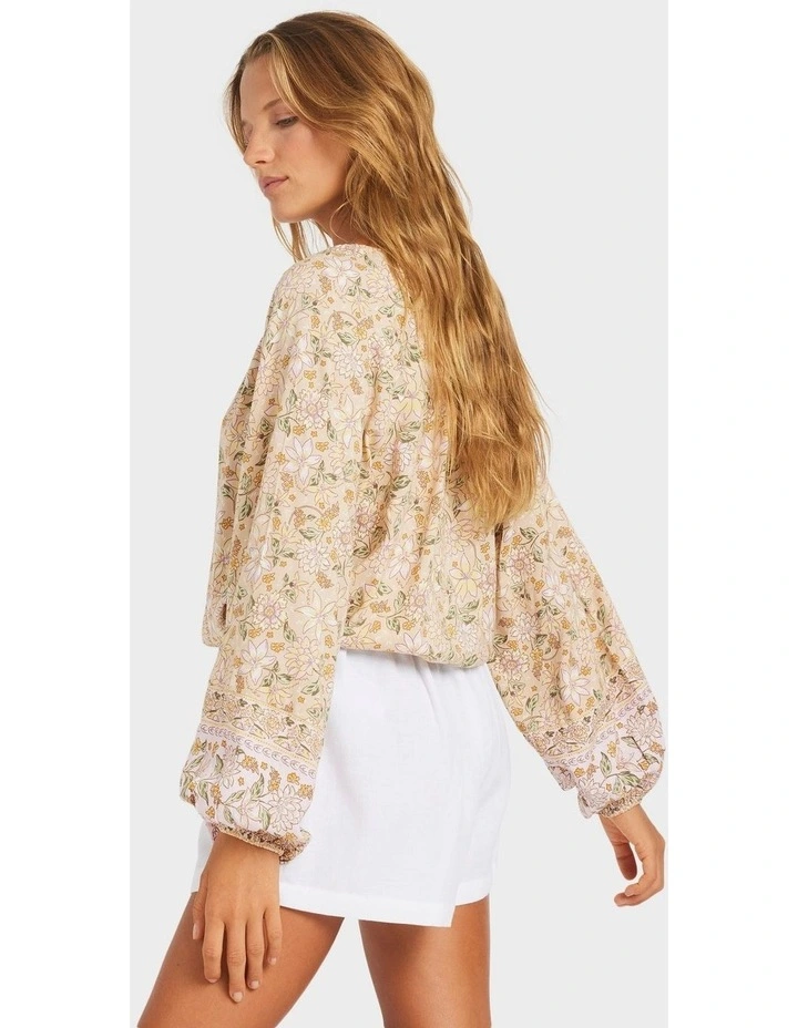 Garland Blouse in Stone image 3