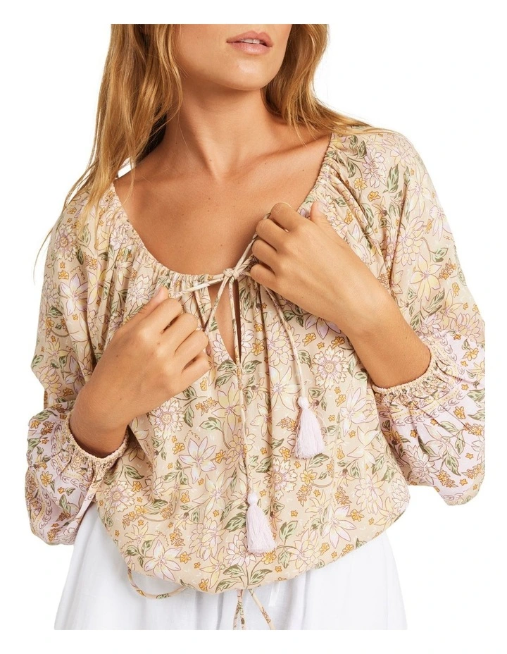 Garland Blouse in Stone image 4