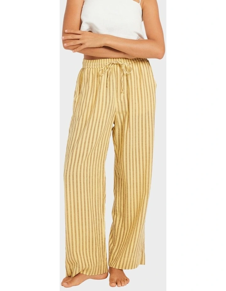 Mercado Stripe Pants in White image 1