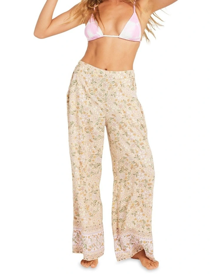 Garland Wide Leg Pants in Stone image 1