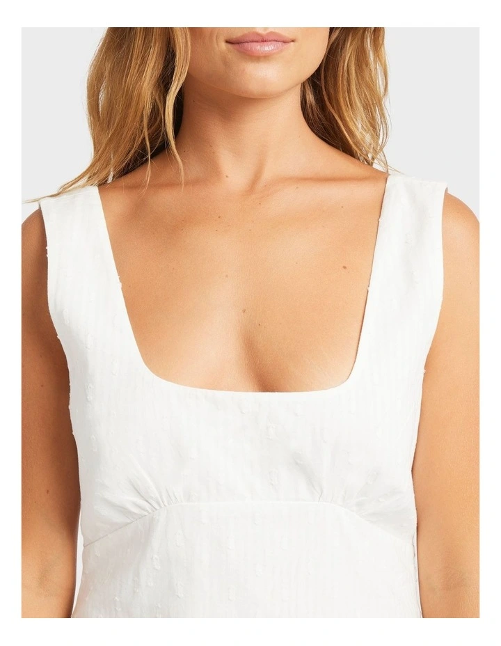 Haven Mini Dress in White image 4