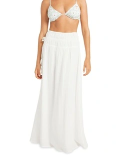Luna Maxi Skirt in White