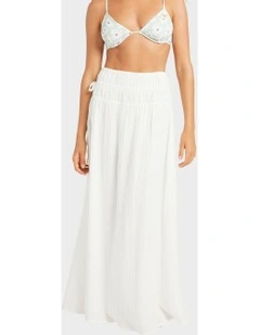 Luna Maxi Skirt in White