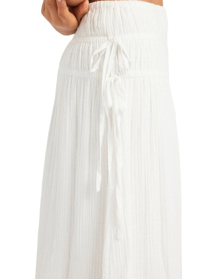 Luna Maxi Skirt in White image 4