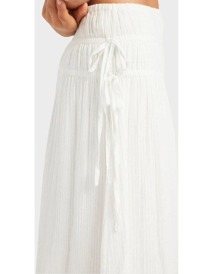 Luna Maxi Skirt in White image 4