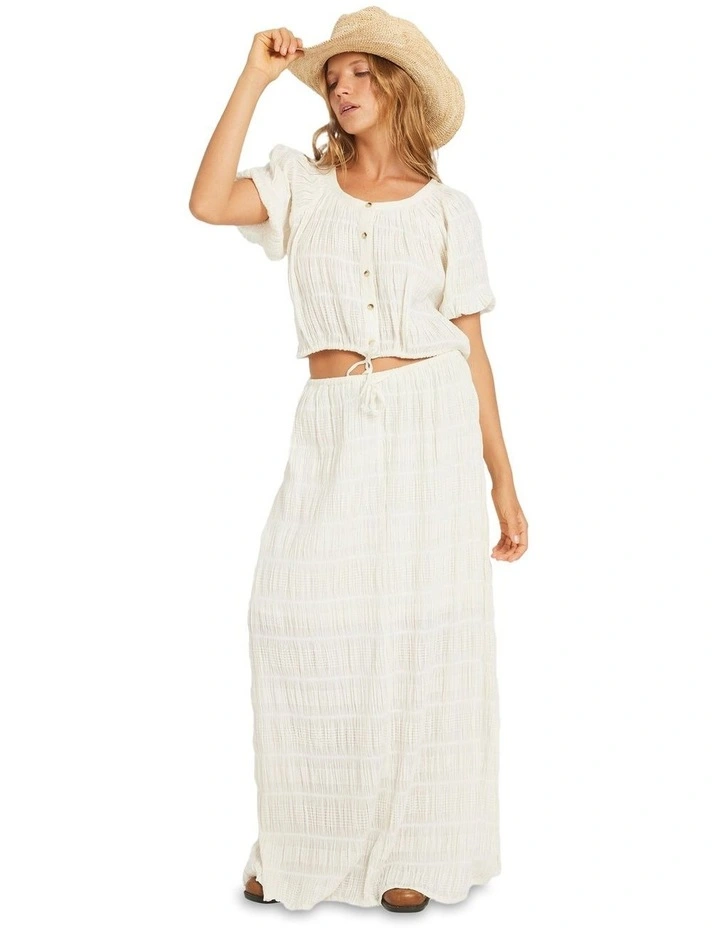 Marina Maxi Skirt in White image 1