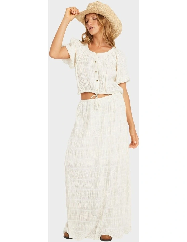 Marina Maxi Skirt in White image 1