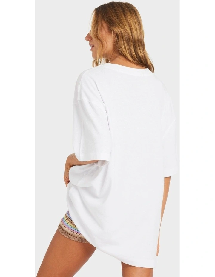 Ride The Wave T-Shirt in White image 2