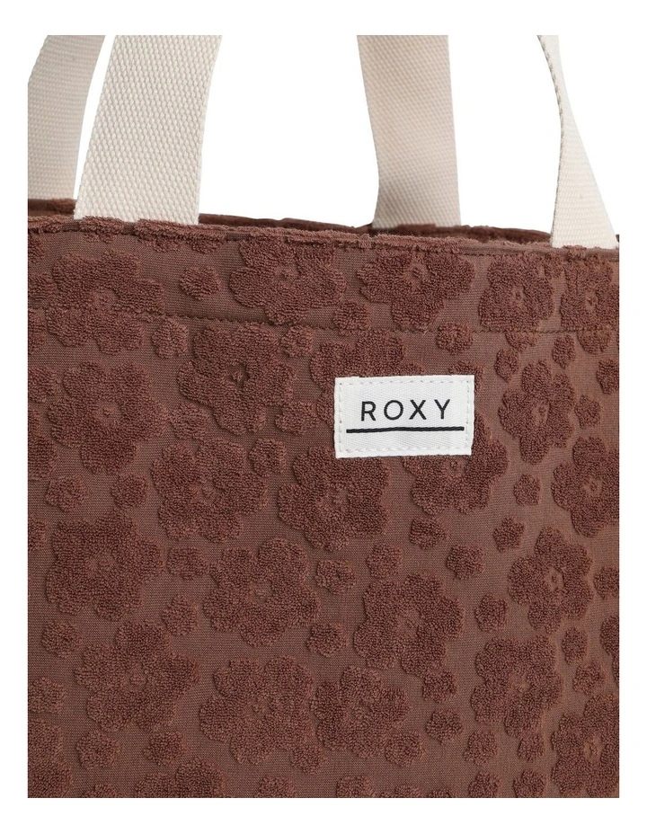 Blossom Terry Tote Bag in Tan image 5