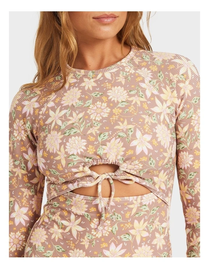 Garlang Long Sleeve One Piece in Beige image 4