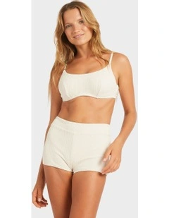 Aruba D Cup Bralette Bikini Top in Beige