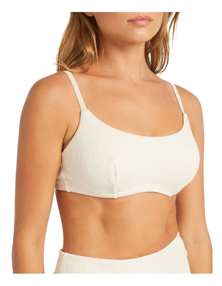 Aruba D Cup Bralette Bikini Top in Beige image 4