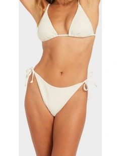 Aruba Cheeky Tie Side Bikini Bottom in Beige