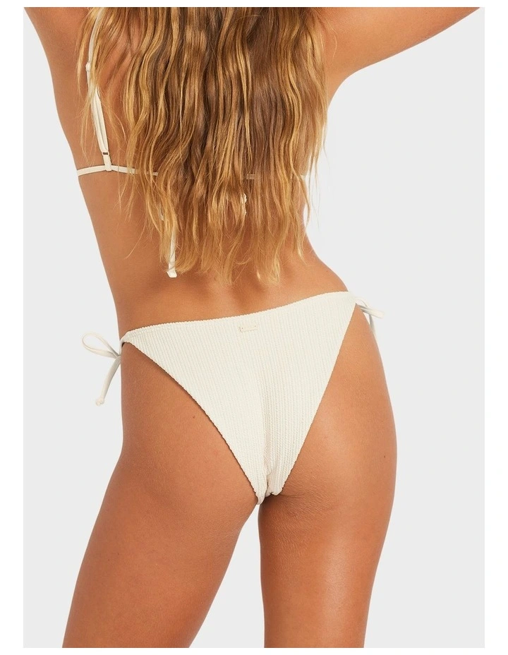Aruba Cheeky Tie Side Bikini Bottom in Beige image 2