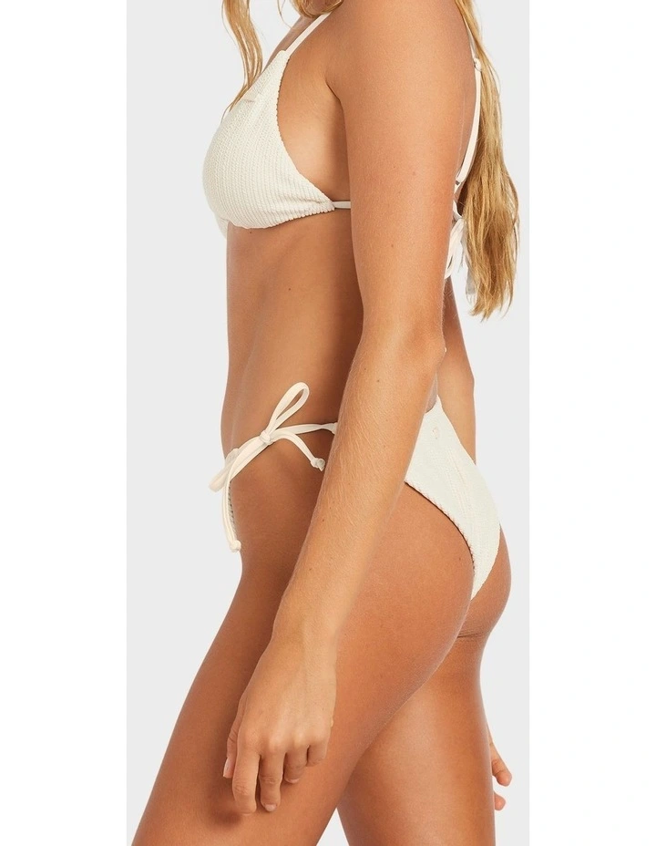 Aruba Cheeky Tie Side Bikini Bottom in Beige image 3