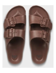 Kattie Slides in Brown