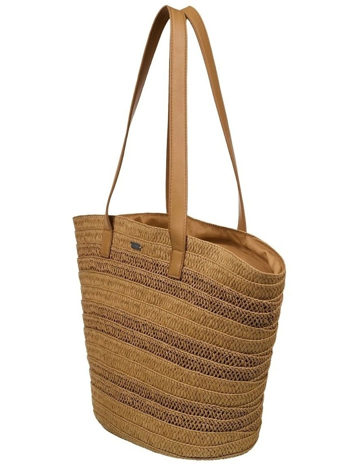 Straw Addiction Tote Bag in Natural image 3