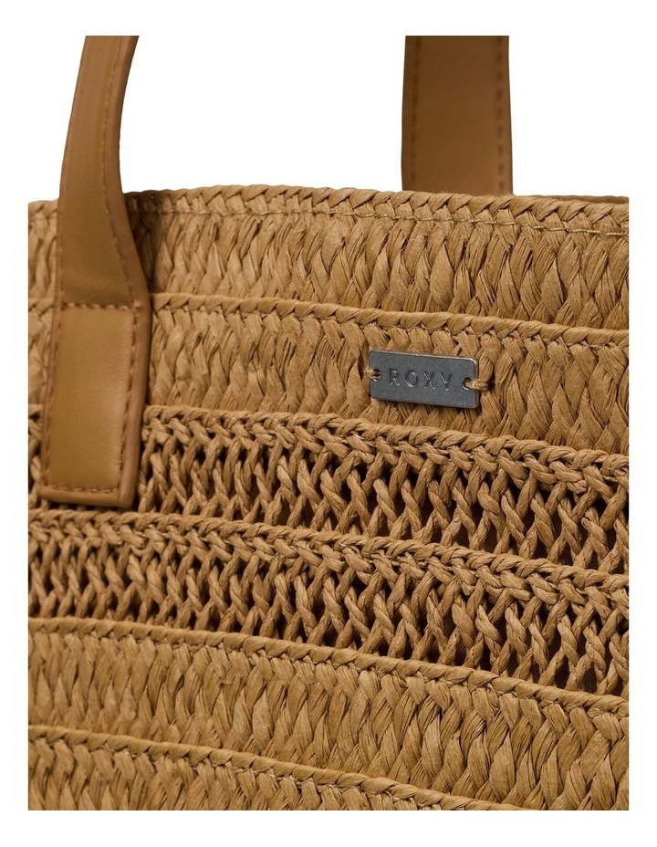 Straw Addiction Tote Bag in Natural image 4