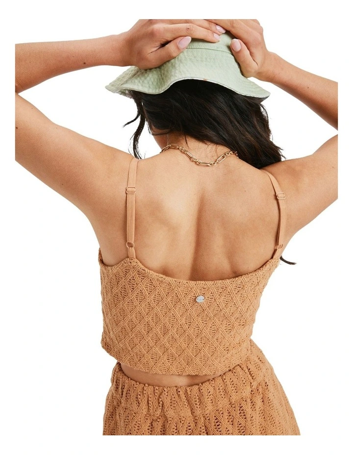 Ocean Sounds Tank Top in Brown image 2