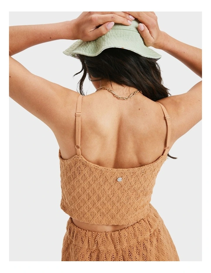 Ocean Sounds Tank Top in Brown image 2