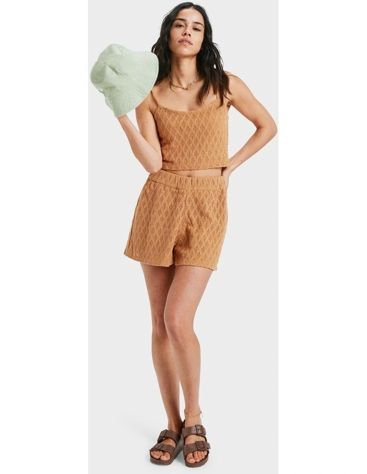 Ocean Sounds Tank Top in Brown image 6