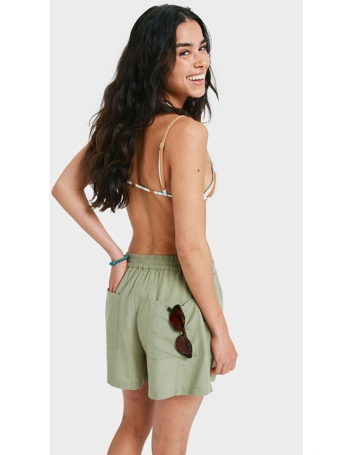 Lekeitio Bay II Elastic Waist Shorts in Green image 2