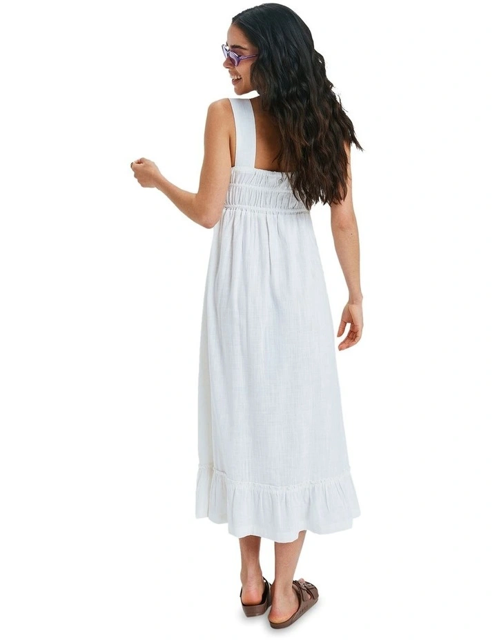 Paradise Winds Midi Dress in White image 2