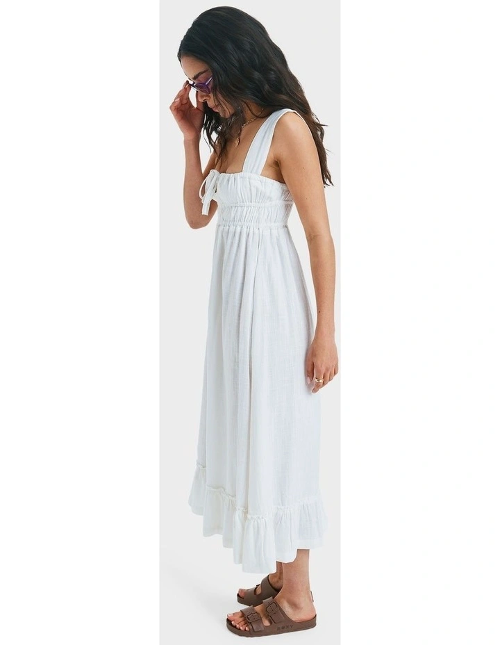Paradise Winds Midi Dress in White image 3