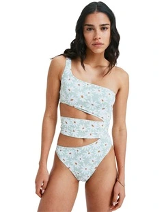 Dream Floral On One Piece in Green