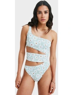 Dream Floral On One Piece in Green