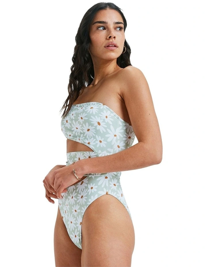 Dream Floral On One Piece in Green image 3