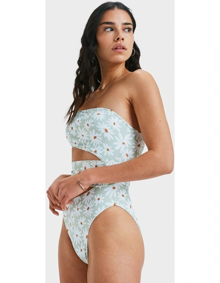 Dream Floral On One Piece in Green image 3