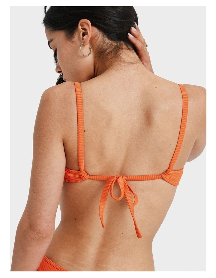 Love Bikini Top in Orange image 2