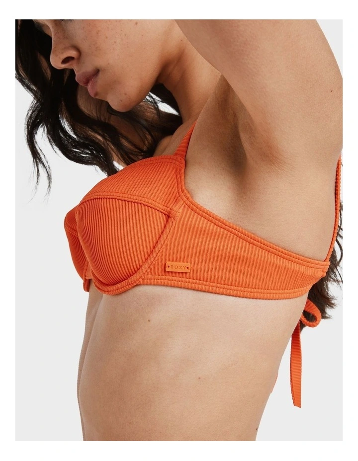 Love Bikini Top in Orange image 3