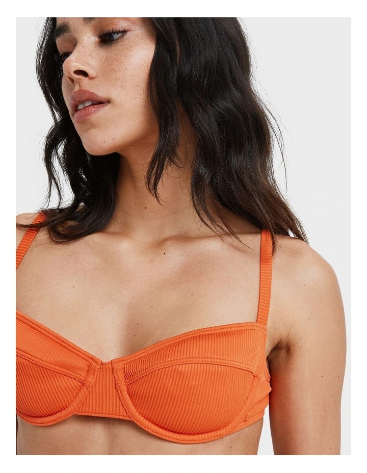 Love Bikini Top in Orange image 4