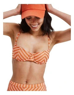 Moana Bralette Bikini Top in Orange