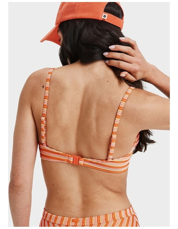 Moana Bralette Bikini Top in Orange image 2