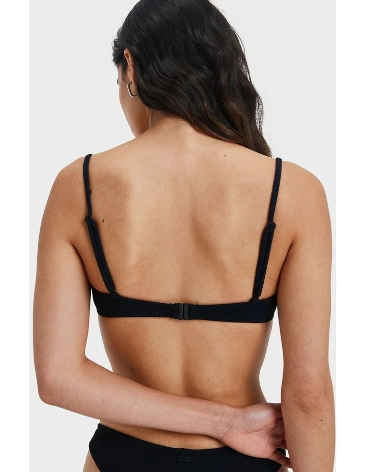 Kauai Bikini Top in Black image 2