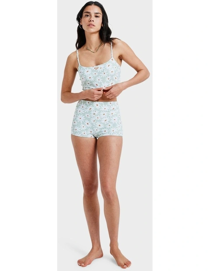 Dream Floral Tank Bikini Top in Green image 5