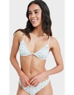 Dream Floral Underwire Bikini Top in Green