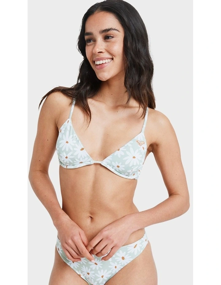 Dream Floral Underwire Bikini Top in Green image 1