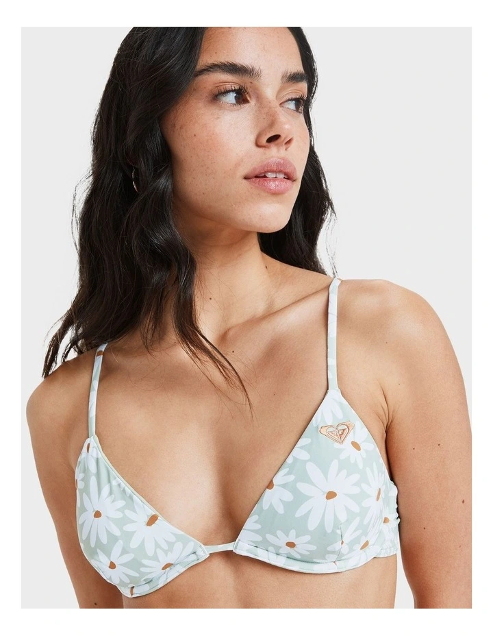Dream Floral Underwire Bikini Top in Green image 4