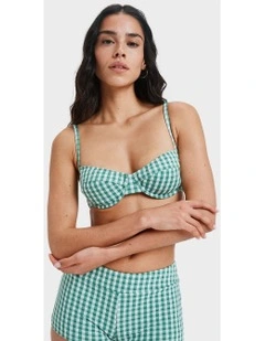 Kiawe Bikini Top in Green