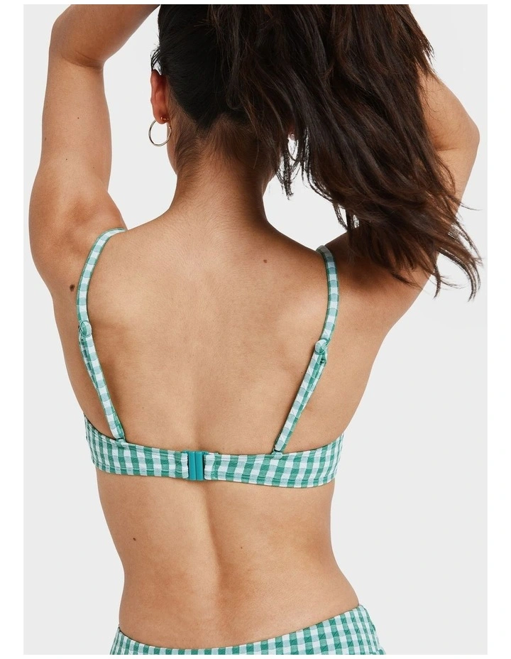 Kiawe Bikini Top in Green image 2