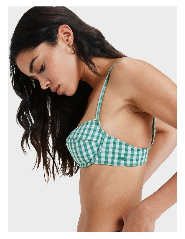 Kiawe Bikini Top in Green image 4