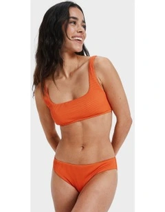 Rib Love Bikini Bottom in Orange
