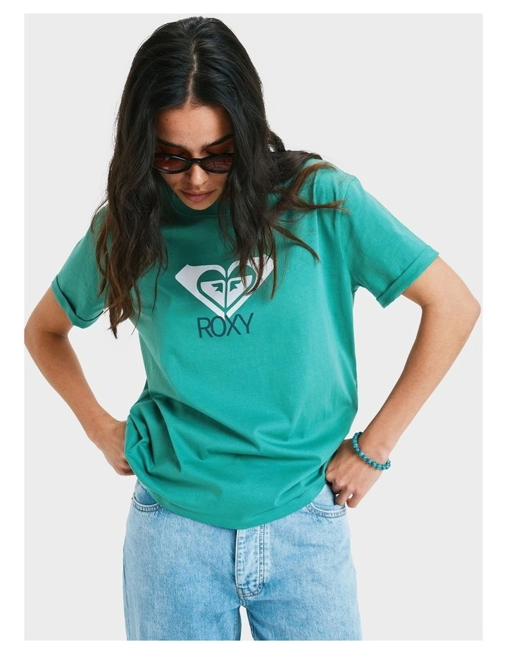 Ocean Road Art T-Shirt in Green image 1