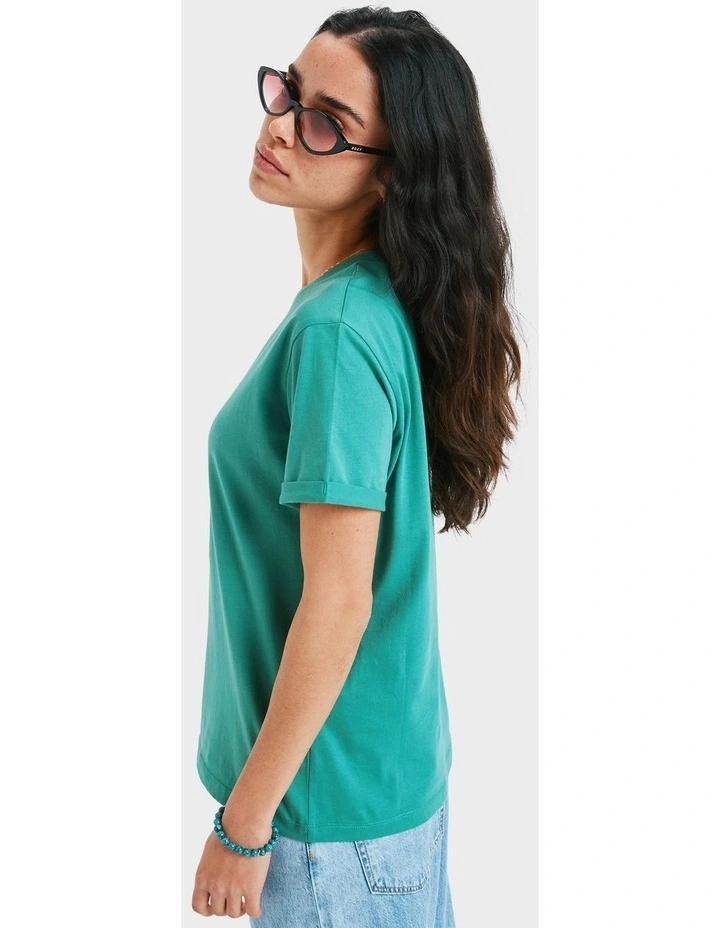 Ocean Road Art T-Shirt in Green image 3