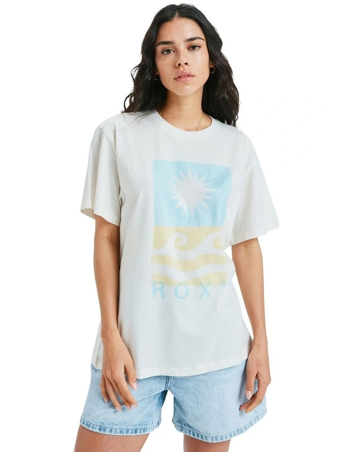 Hangloose Postet T-Shirt in White image 1