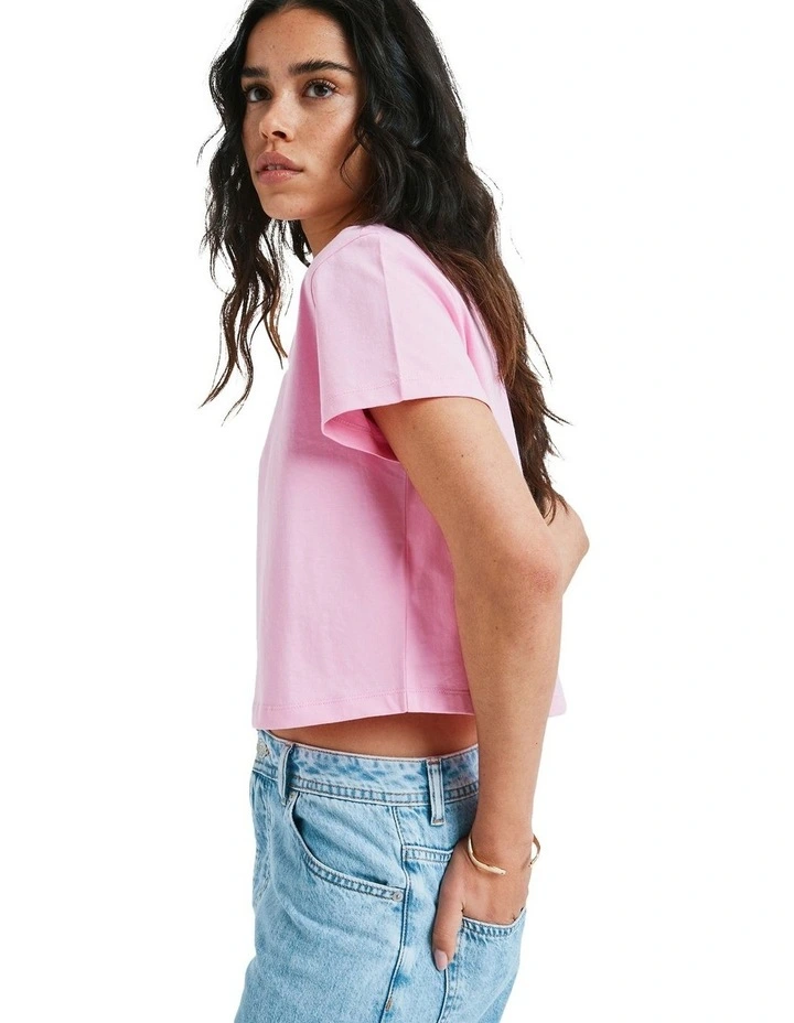 People Speak T-Shirt in Pink image 3